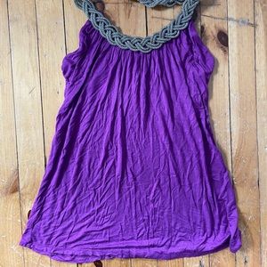 Rue 21 Purple Halter Top size small